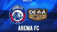 Link Live Streaming BRI Super League: Arema FC Vs Dewa United